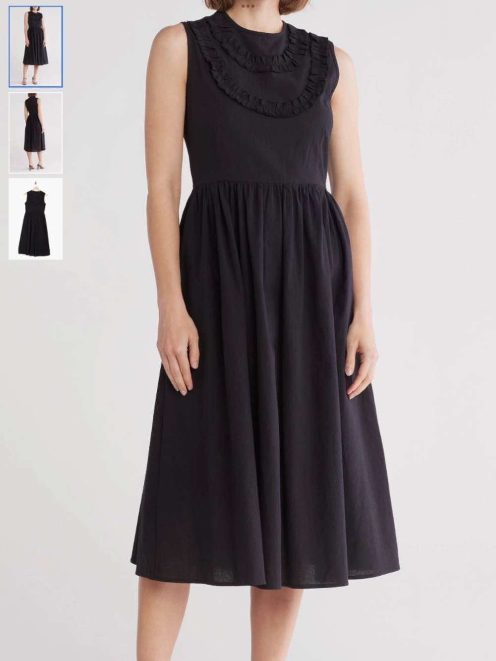 AREA STARS Bri Fit & Flare Midi Dress, size L